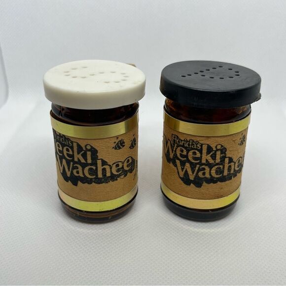 Vintage Weeki Wachee Springs Florida Mermaid Show Souvenir Salt & Pepper Shakers - Picture 2 of 5